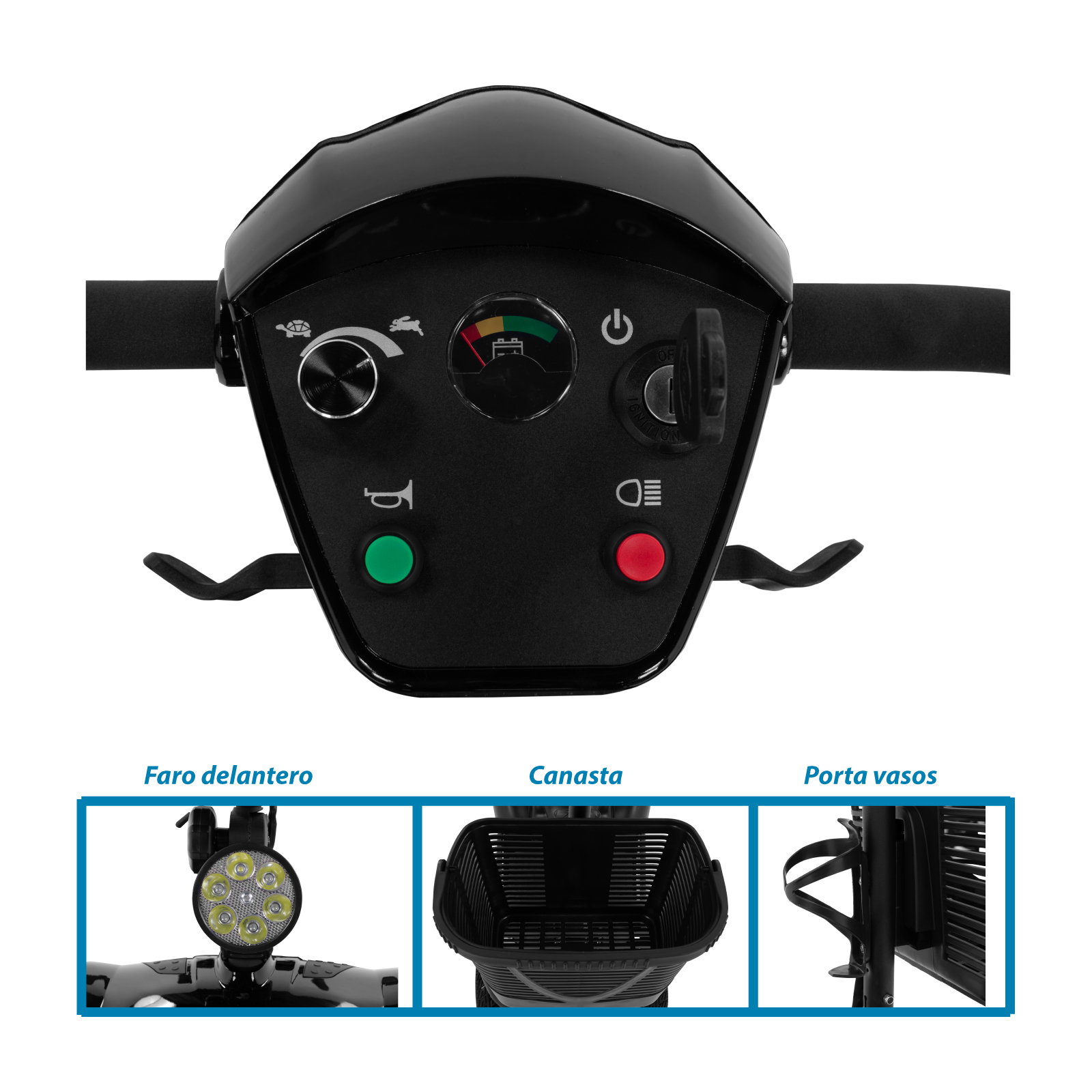 Onof DAKOTA Scooter Electrico Medico de 4 ruedas