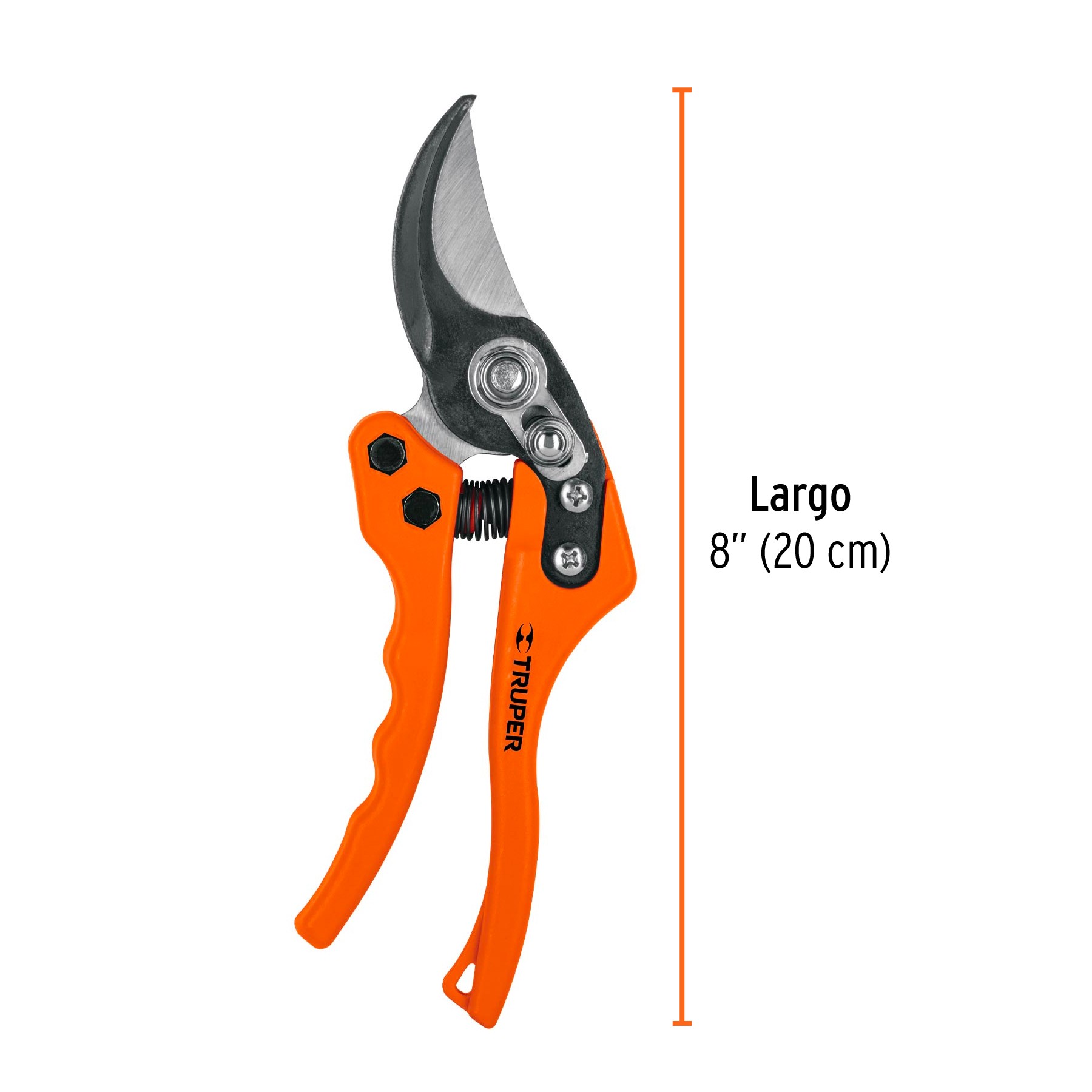 TIJERA PARA PODA 8" DE ACERO/NYLON CON CUCHILLAS ACERO SK5 TRUPER 18463