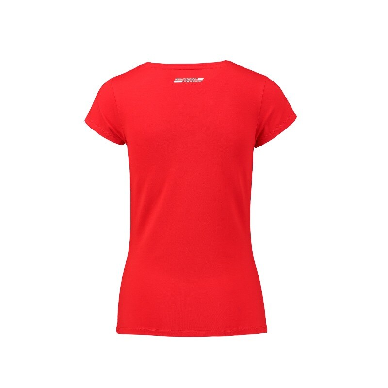 Playera (t Shirt) Cuello En 'v' Para Mujer Scuderia Ferrari