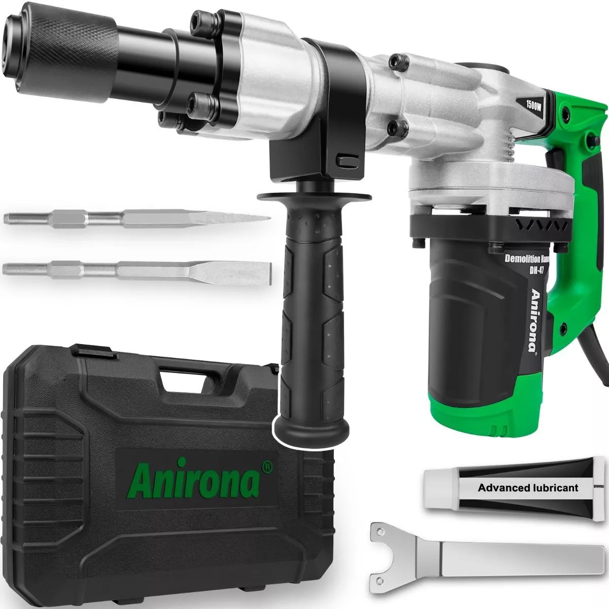 Martillo Demoledor Cincelador Anirona Hex.17 1500w 18j Dh47.