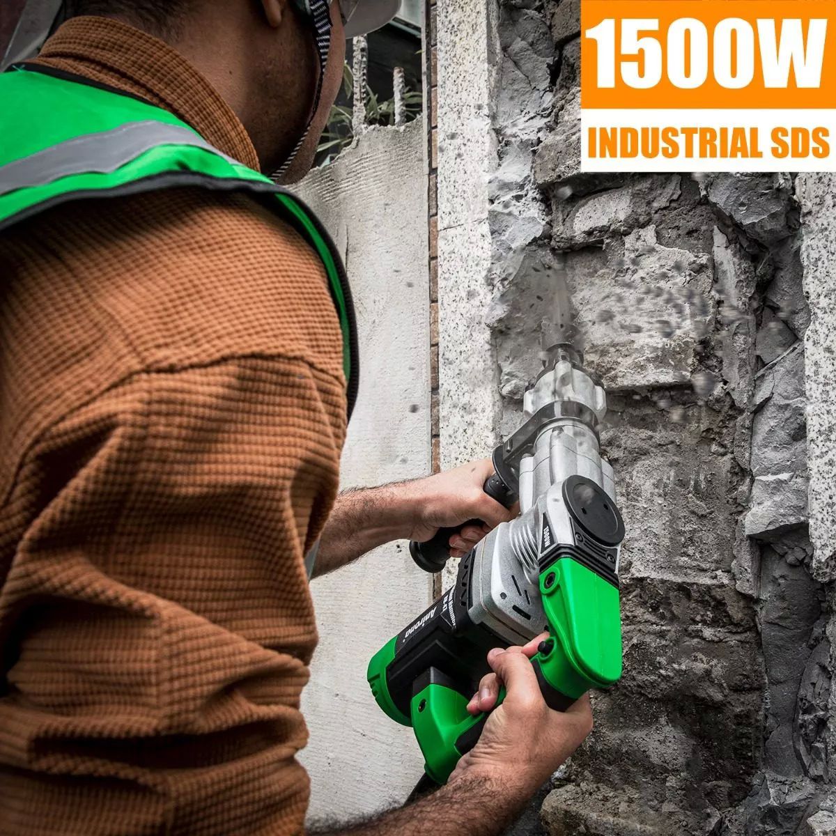 Martillo Demoledor Cincelador Anirona Hex.17 1500w 18j Dh47.