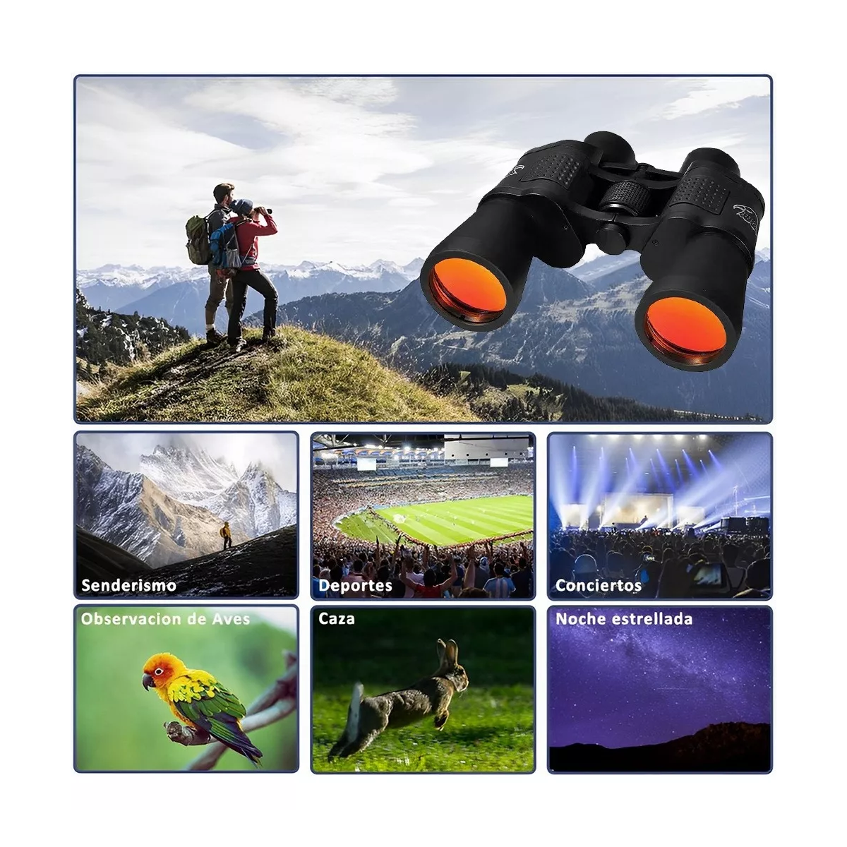 Binoculares Profesionales Bak4 Prisma Fmc Lente 80x80 Hd