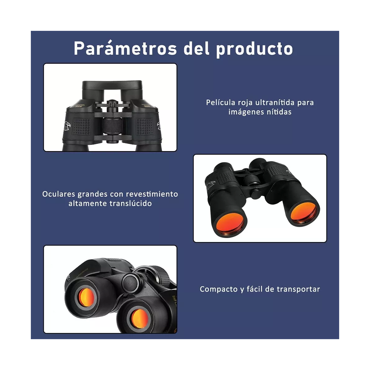 Binoculares Profesionales Bak4 Prisma Fmc Lente 80x80 Hd