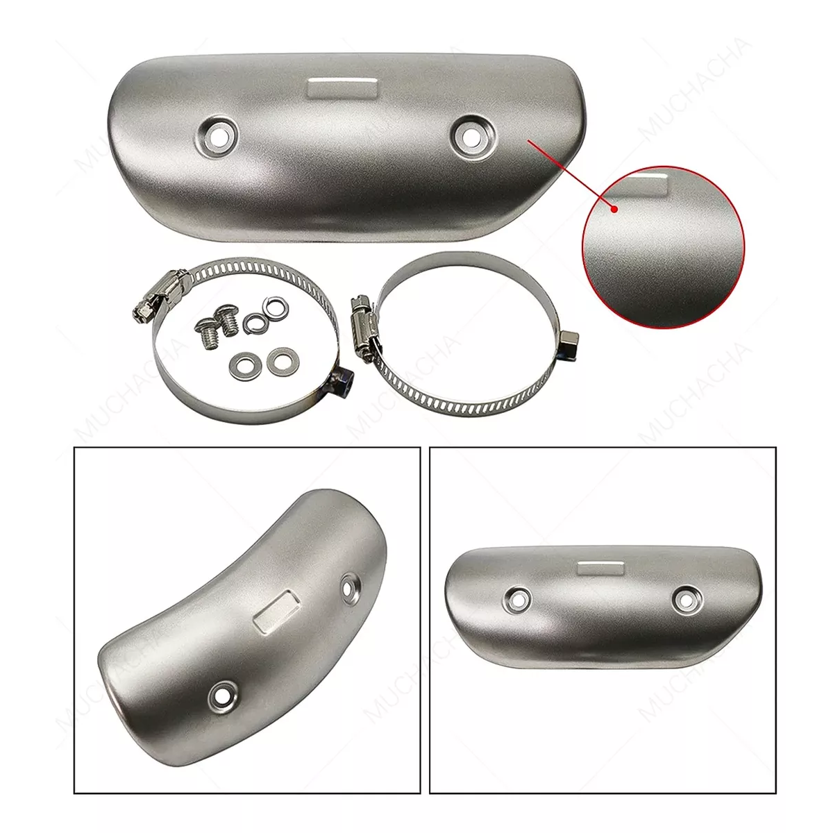 Cubierta Tapa Tubo Escape Universal De Anti-escaldado Plateado