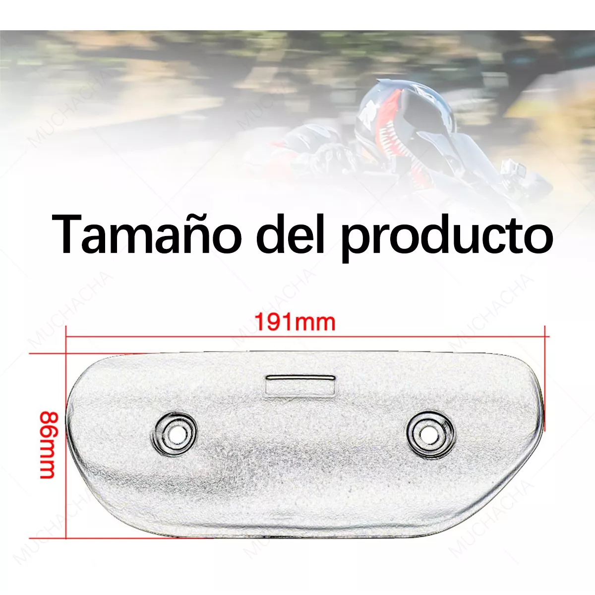 Cubierta Tapa Tubo Escape Universal De Anti-escaldado Plateado