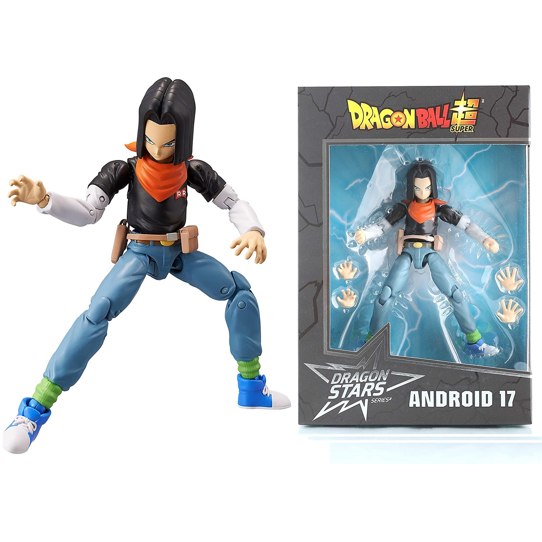 Androide 17 Dragon Stars  Poseable Figure Dragon Ball Z Dragon Ball Super