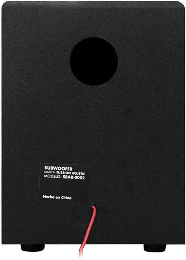Barra de Sonido y Subwoofer Fussion SBAR-002 Conexión Bluetooth