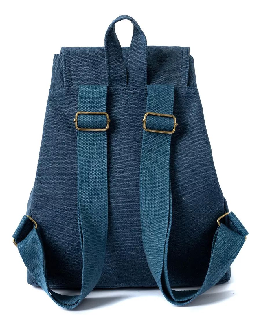 Mochila Escolar Antirrobo Para Mujer Mochila De Lona Impermeable color AZUL.