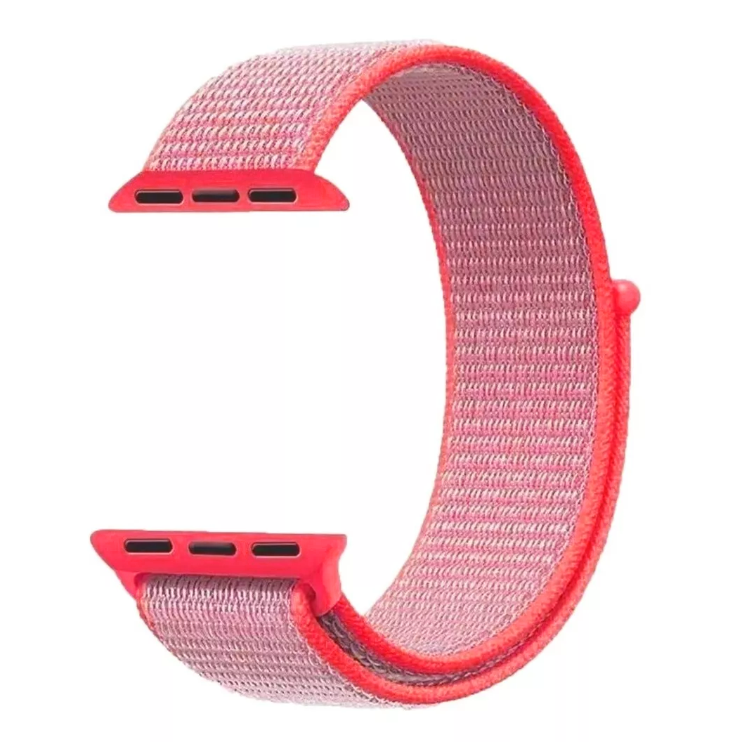  Correa Extensible Para Apple Watch Serie Se/6/5/4/3/2/1 Tela 38 mm Rosa