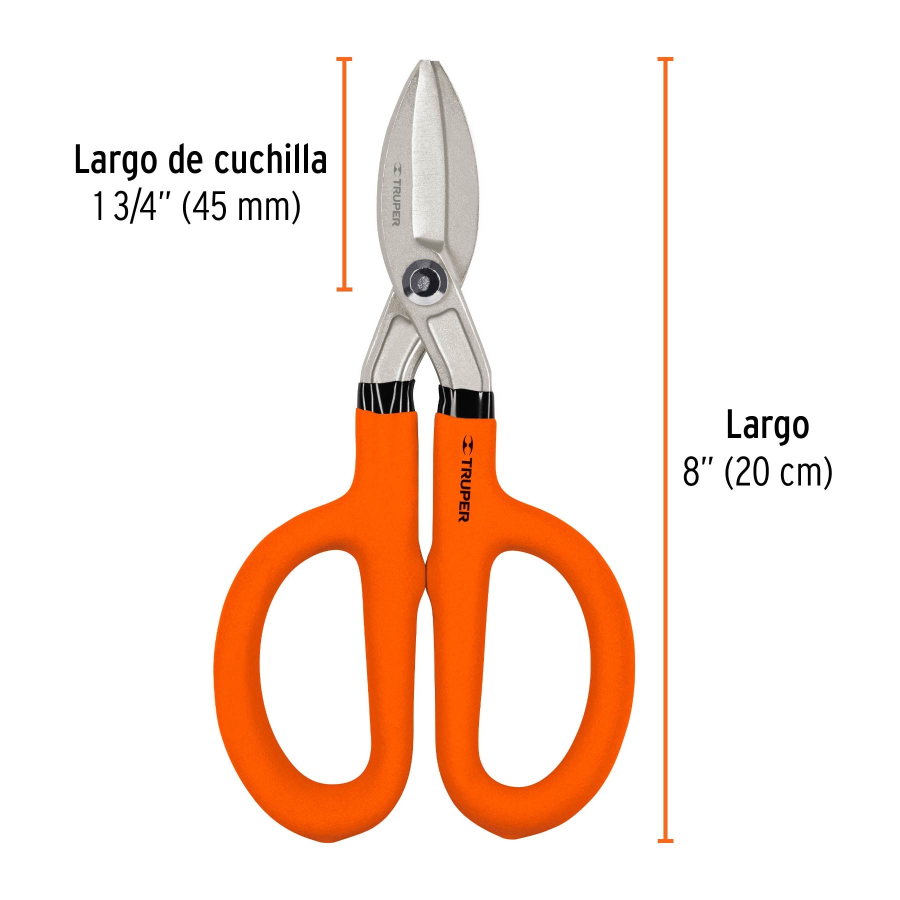 TIJERA PARA HOJALATERO 8", TRUPER 18500