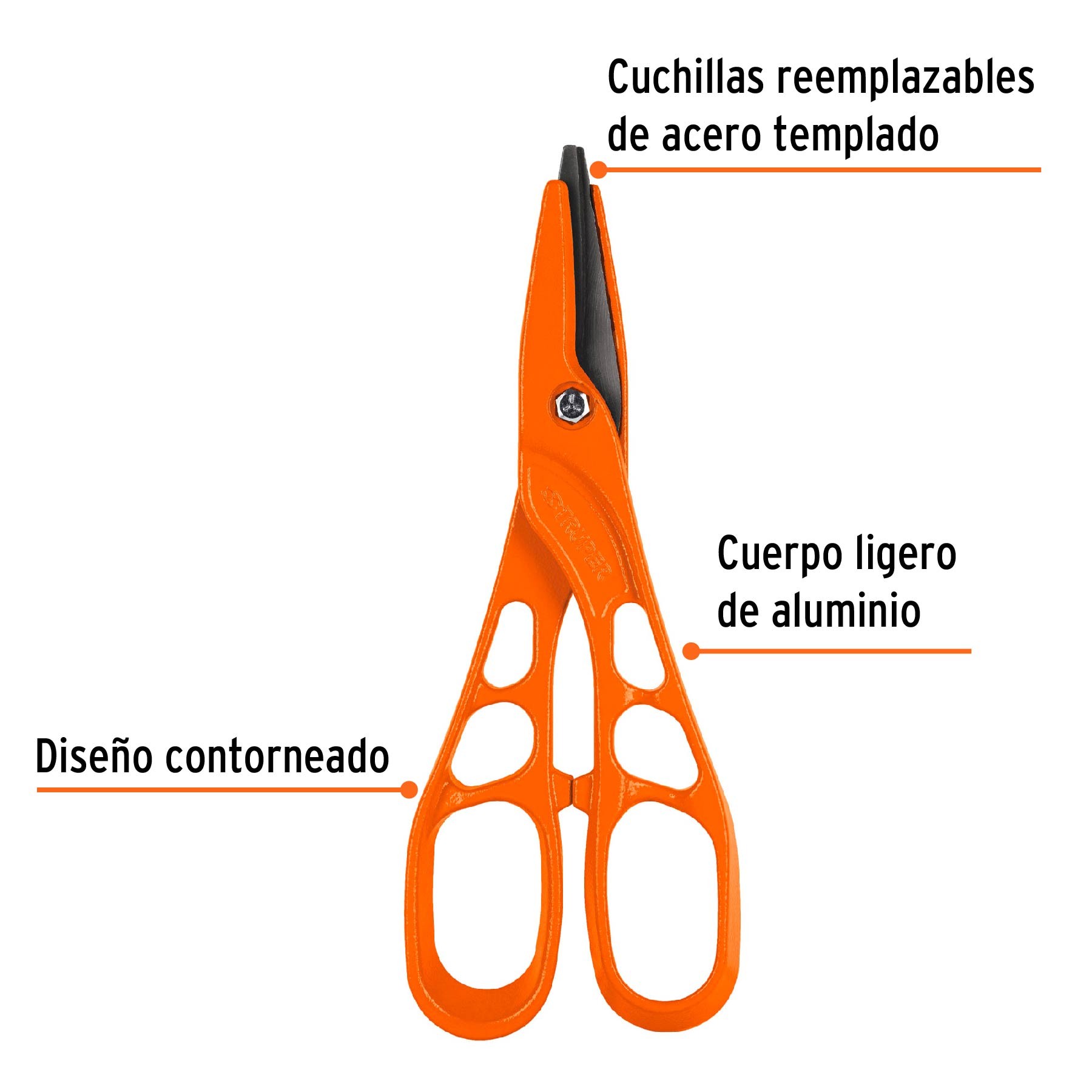 TIJERA LIGERA PARA HOJALATERO 12", TRUPER 18527