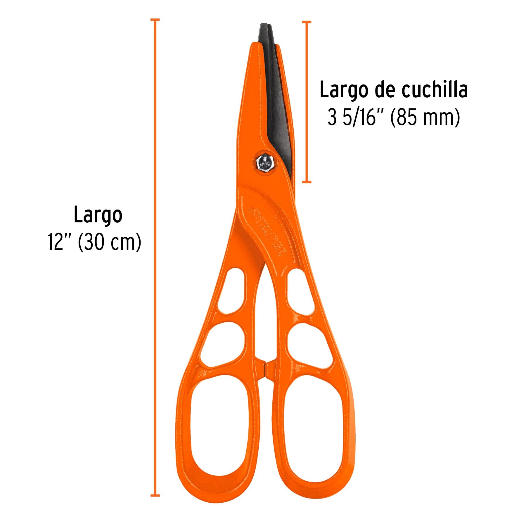 TIJERA LIGERA PARA HOJALATERO 12", TRUPER 18527