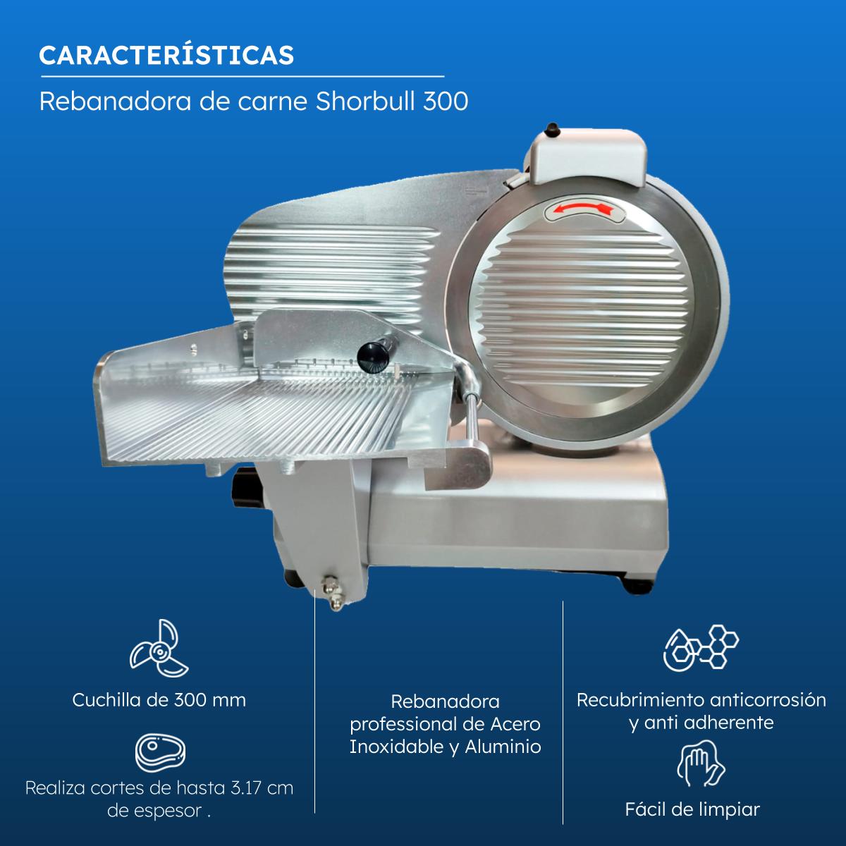 Rebanadora Industrial 300 Cortadora Embutidos Jamon Shorbull.