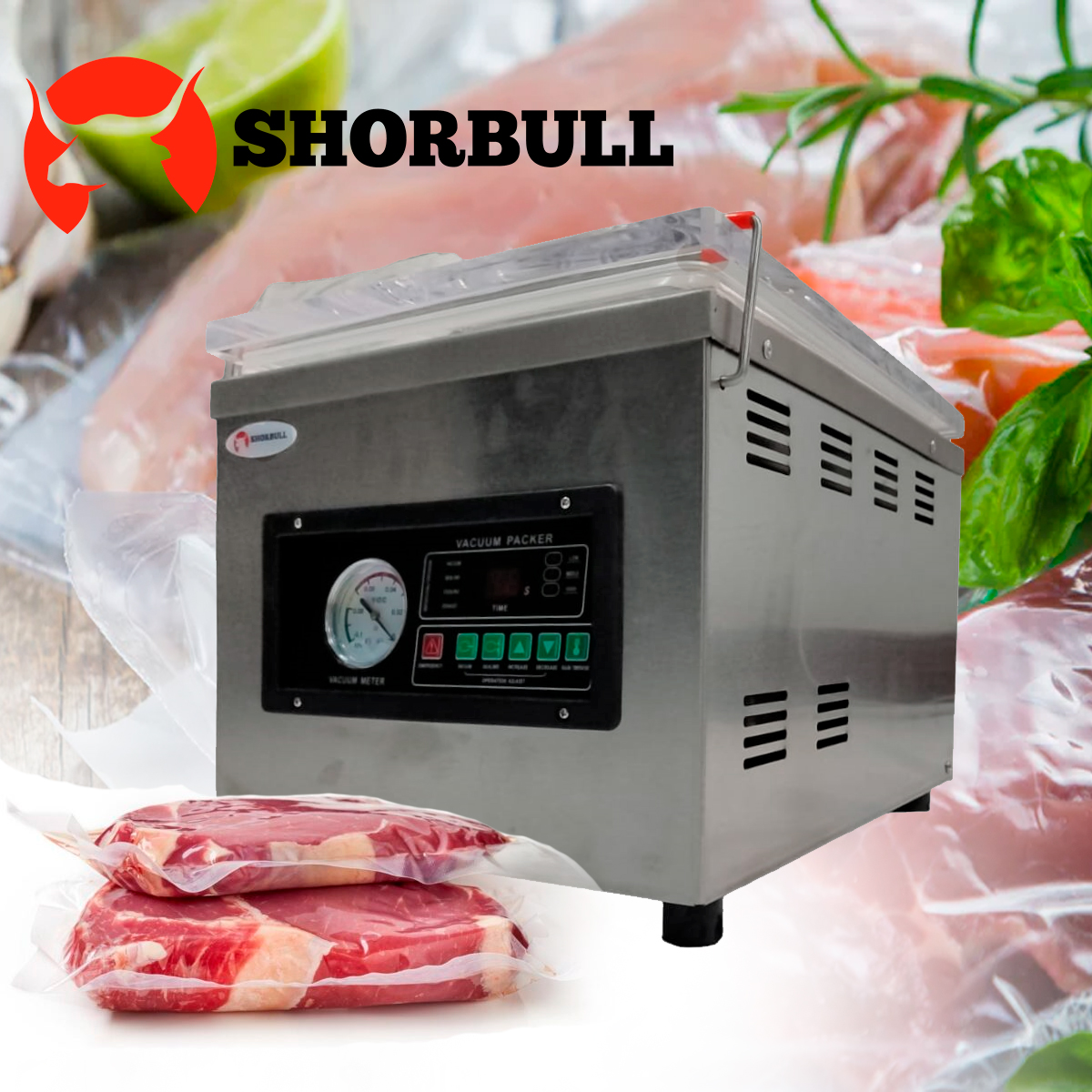 Maquina Empacadora Alto Vacio 260 Camara Selladora Shorbull