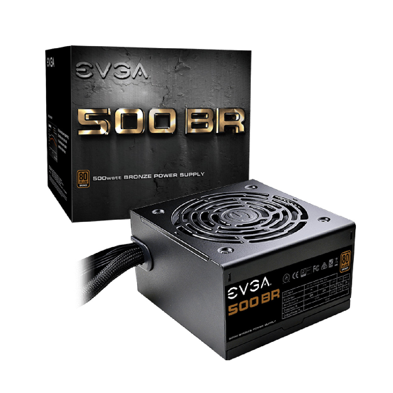 FUENTE DE PODER EVGA 80 PLUS Bronze 500W 100-BV-0500-K1