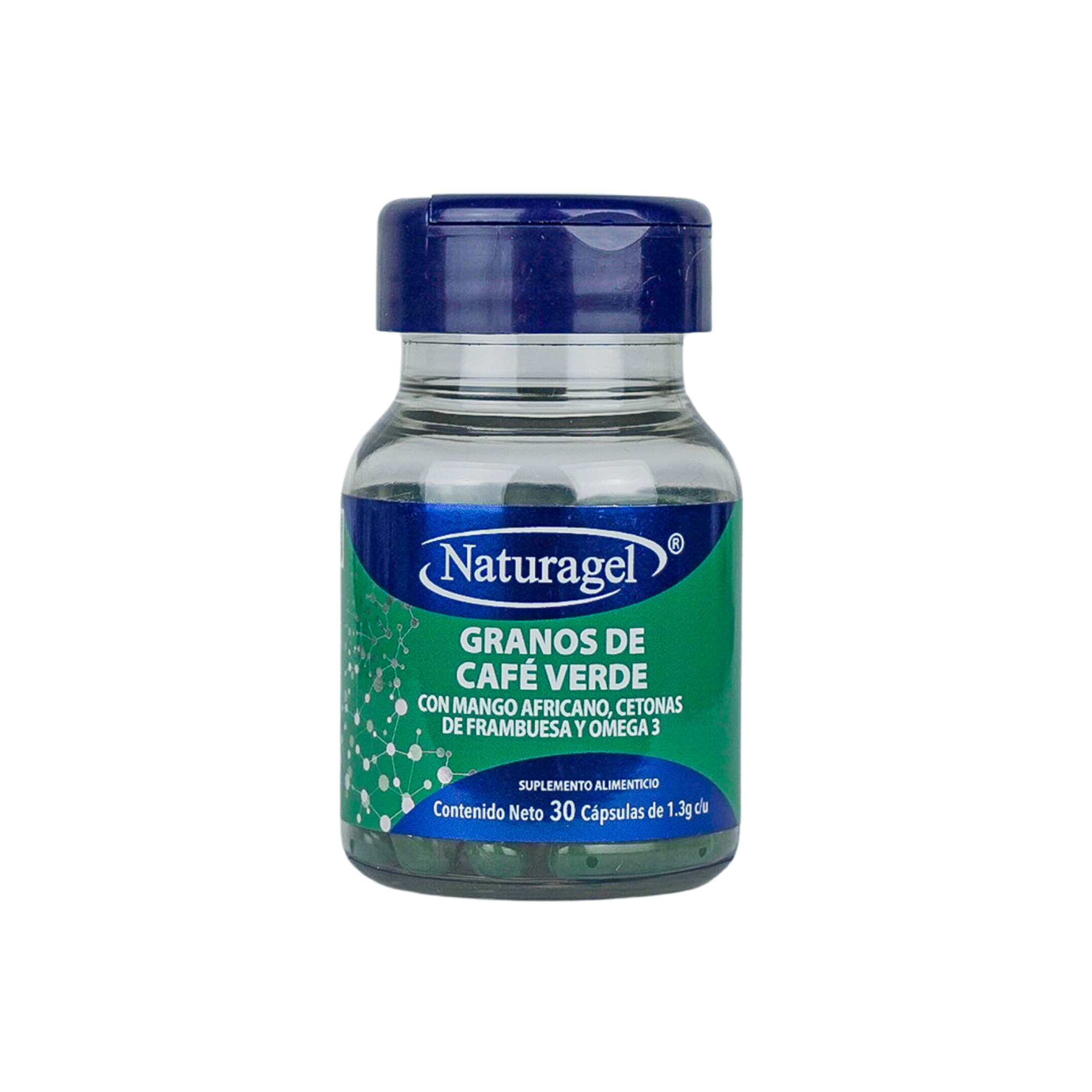 Naturagel | Granos de Café Verde con Mango Africano, Cetonas de Frambuesa y Omega 3 | Metabolismo y Energía