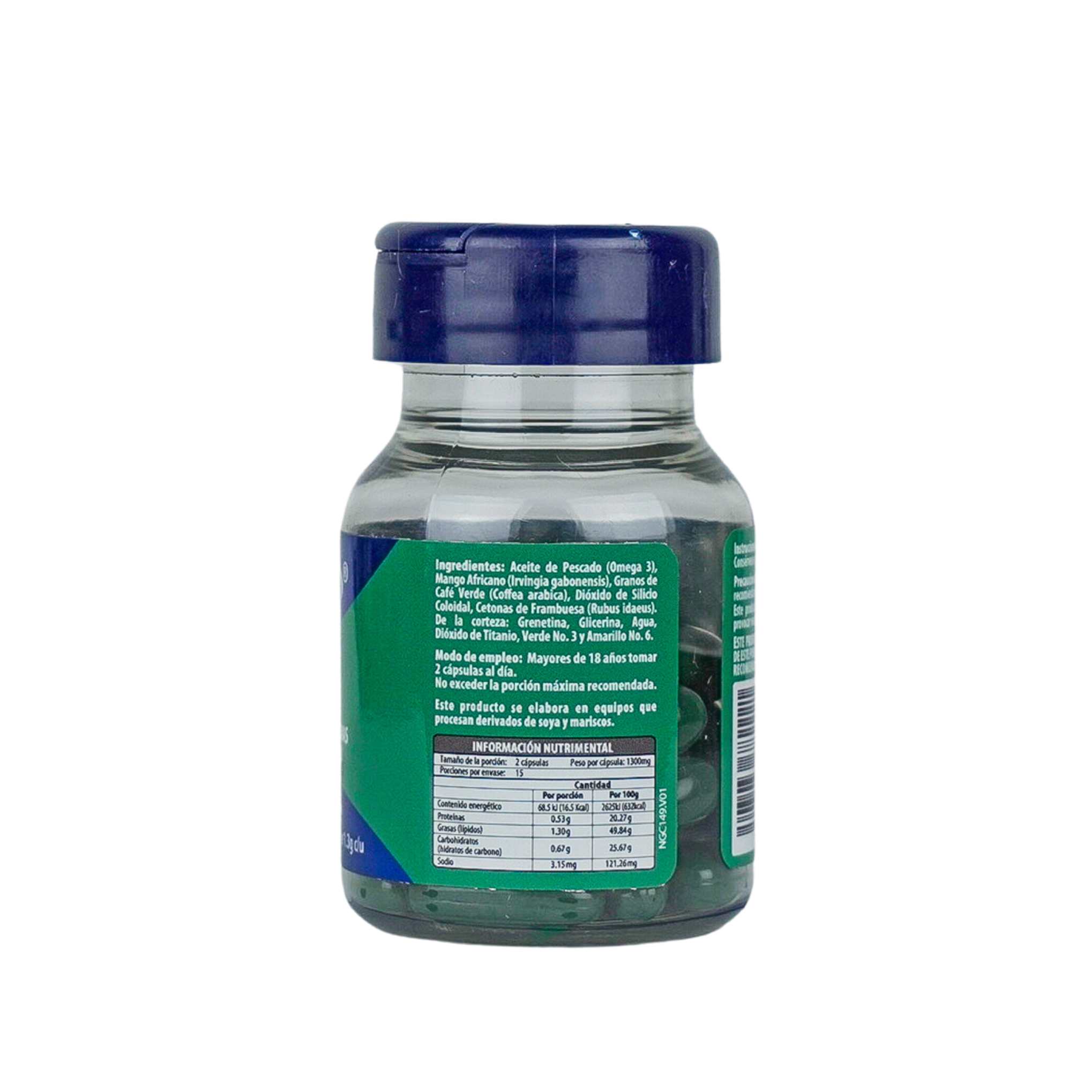 Naturagel | Granos de Café Verde con Mango Africano, Cetonas de Frambuesa y Omega 3 | Metabolismo y Energía