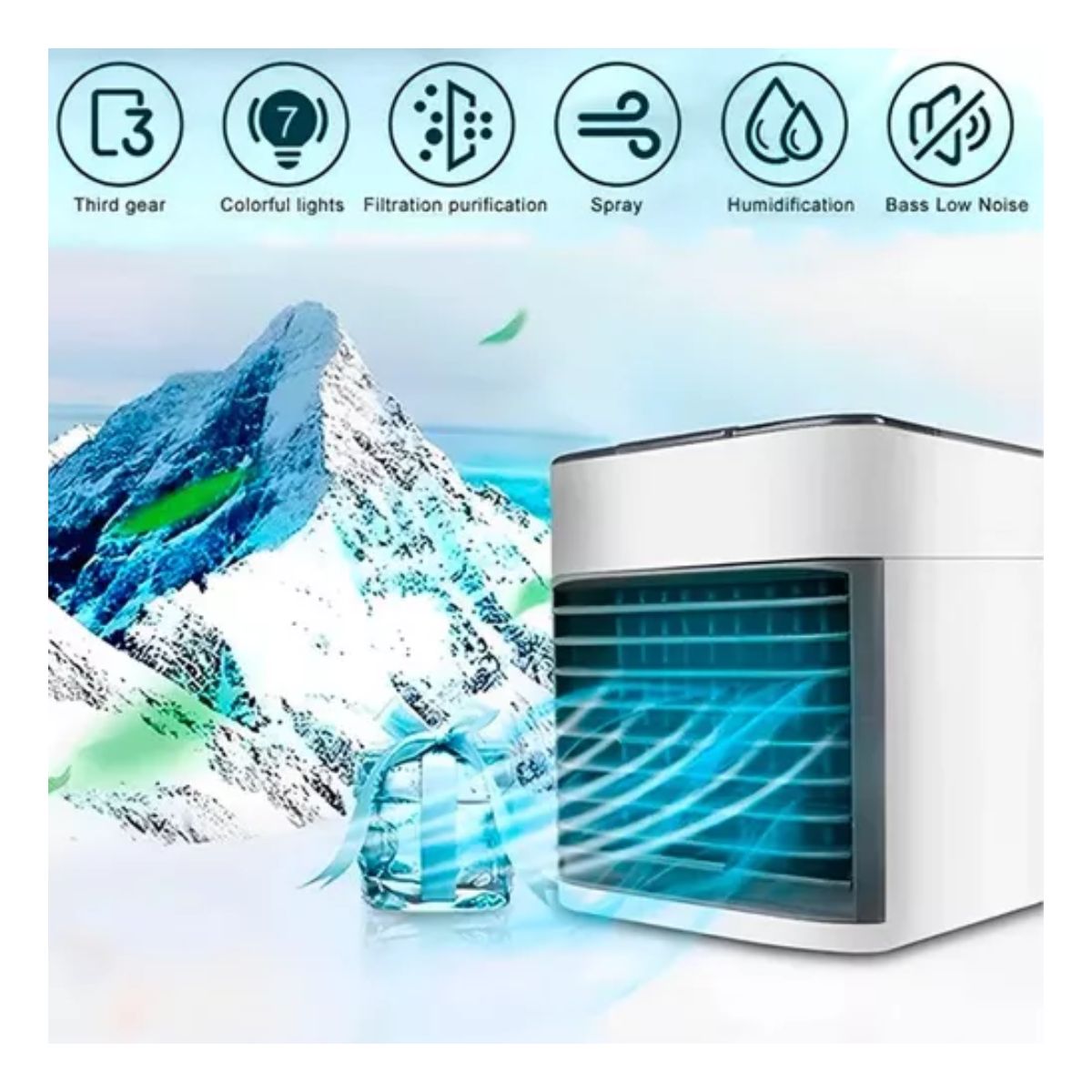Mini Enfriador Portátil Aire Acondicionado Ventilador Frio