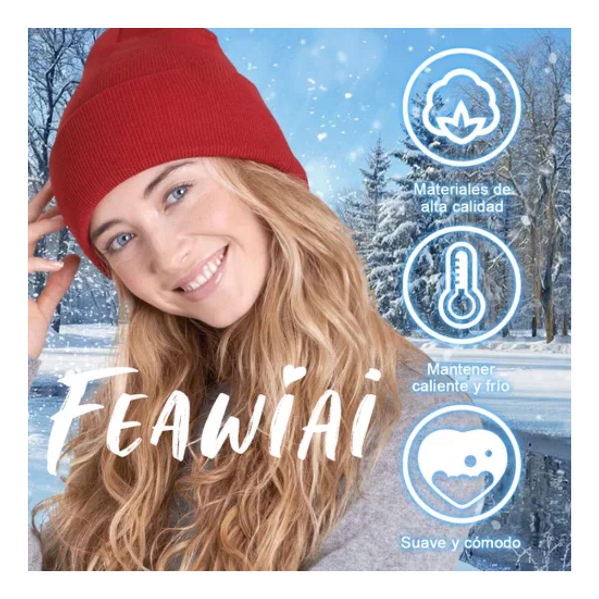 Gorro Bufanda Tejidos Conjunto Para Frio Invierno Unisex 2pz Rojo