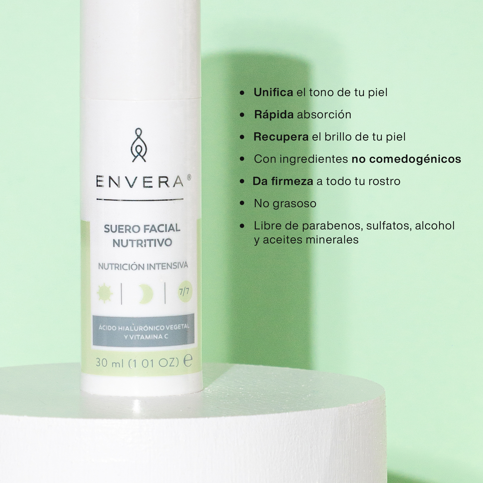 Serum Facial Nutritivo Envera Hidratante y Reafirmante 30 ml 