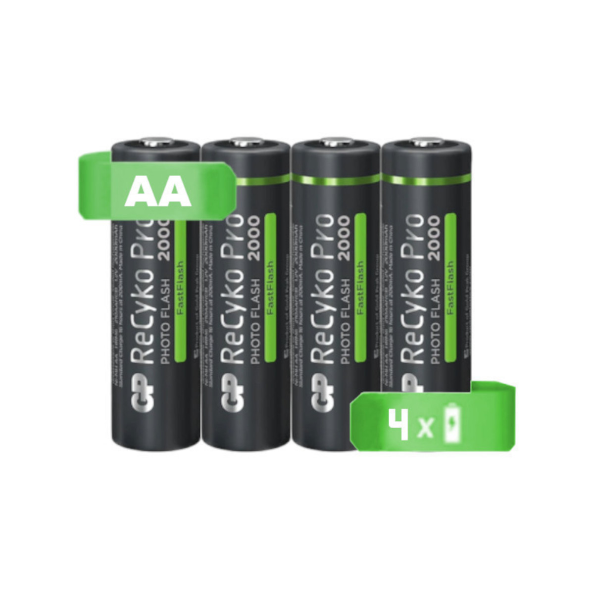 Kit 4 Pilas Baterías Recargables GP AA 2000mAh +4 AAA 650mAh