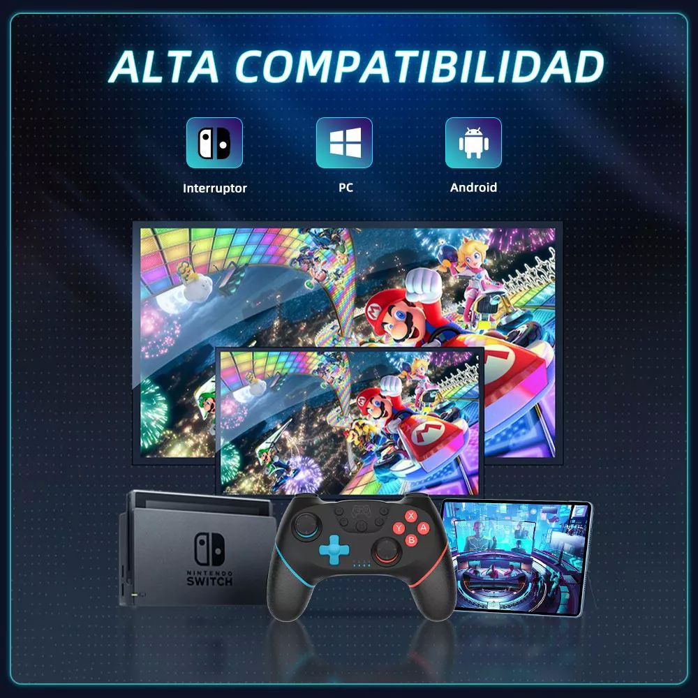 Control Inalámbrico Gamepad Para Nintendo Switch Y Pc
