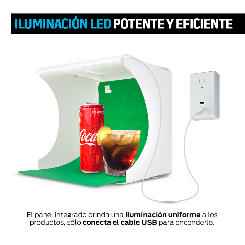 Caja de Luz LEDs para Fotografía Semiprofesional Redlemon