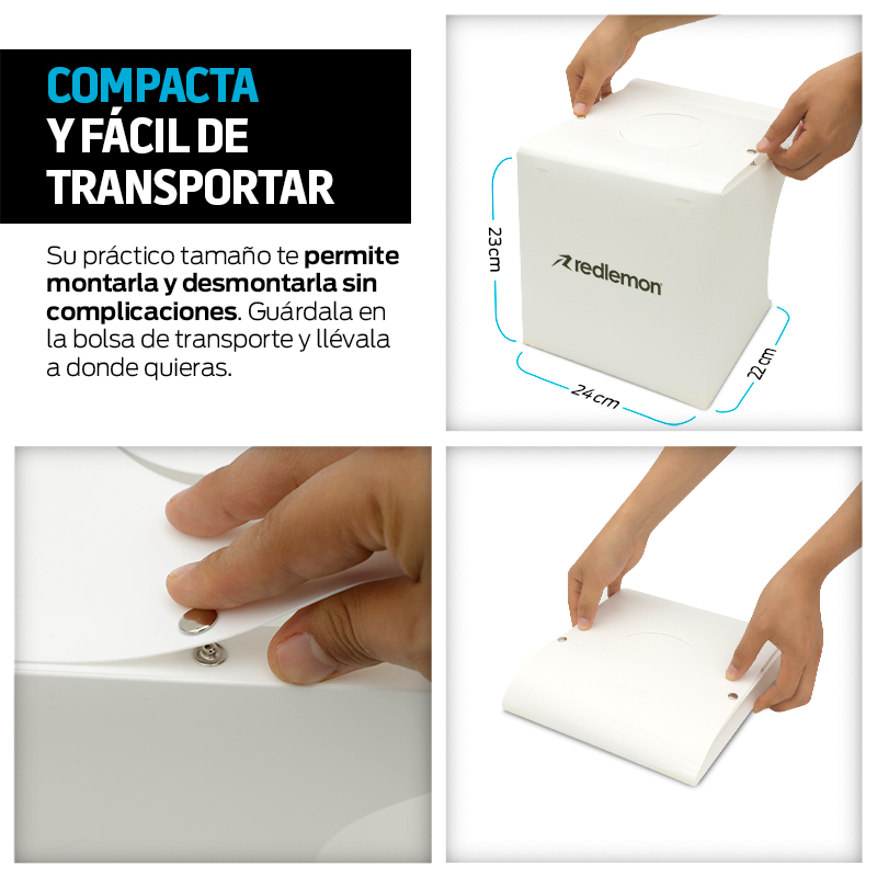 Caja de Luz LEDs para Fotografía Semiprofesional Redlemon