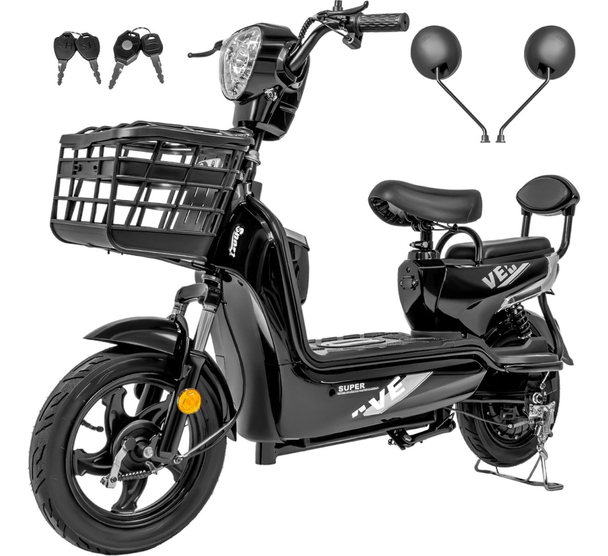 Bicicleta Electrica Scooter Autonomia 100km 35km/h 3 Vel 12v