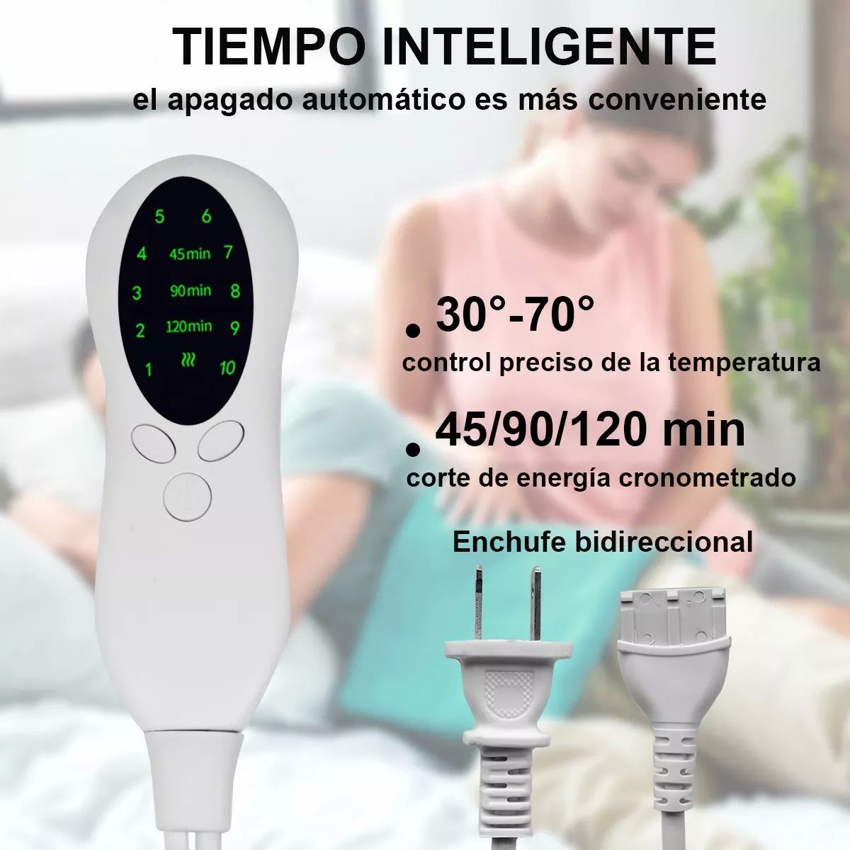 Cojin Electrico Terapia De Calor Dolor Muscular Fisioterapia