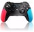 Control joystick inalámbrico Monbelle Gamepad02 Bluetooth color NEGRO (con franjas rojas y azules)