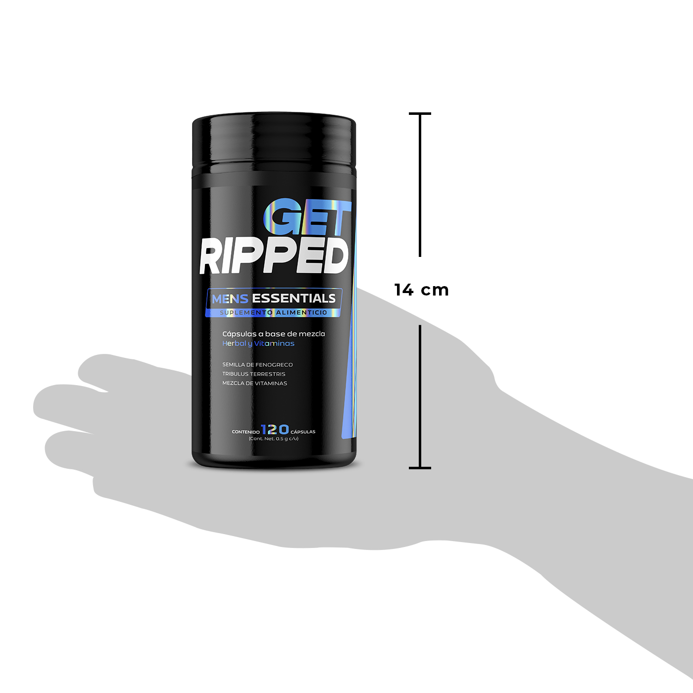 Vitaminas Para Hombre, Multivitamínico De 120caps. Mens Essentials Get Ripped