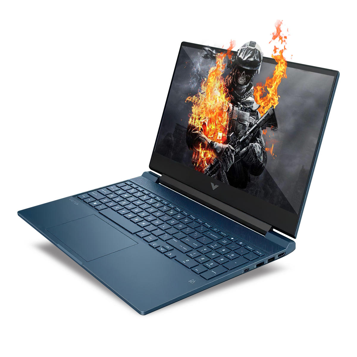 Laptop Gamer HP Victus Gaming 15-fa1093dx Intel CI5 8GB 512GB ssd 15.6Pulg fhd NVIDIA Geforce rtx-3050 6GB W11H Blue