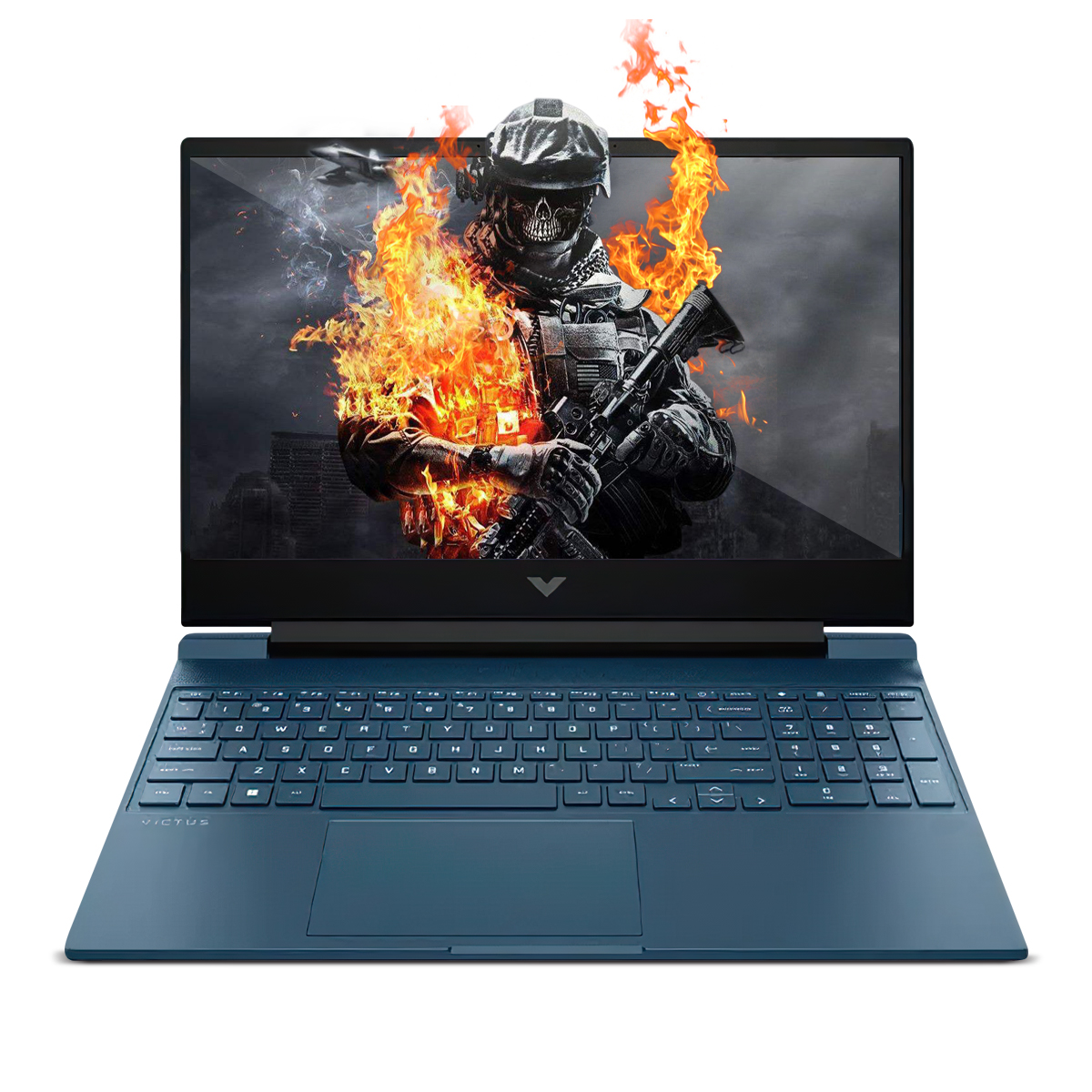 Laptop Gamer HP Victus Gaming 15-fa1093dx Intel CI5 8GB 512GB ssd 15.6Pulg fhd NVIDIA Geforce rtx-3050 6GB W11H Blue