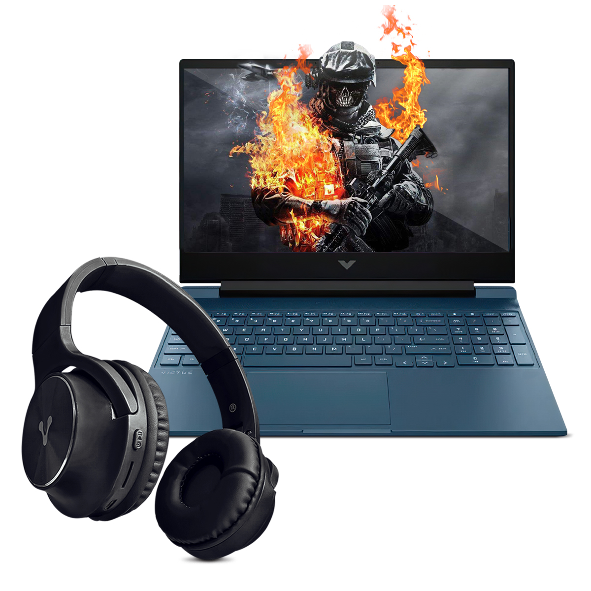 Combo Laptop Gamer HP Victus Gaming 15-fa1093dx Intel CI5 8GB 512GB ssd 15.6Pulg FHD NVIDIA Geforce rtx-3050 6GB W11H + Regalo