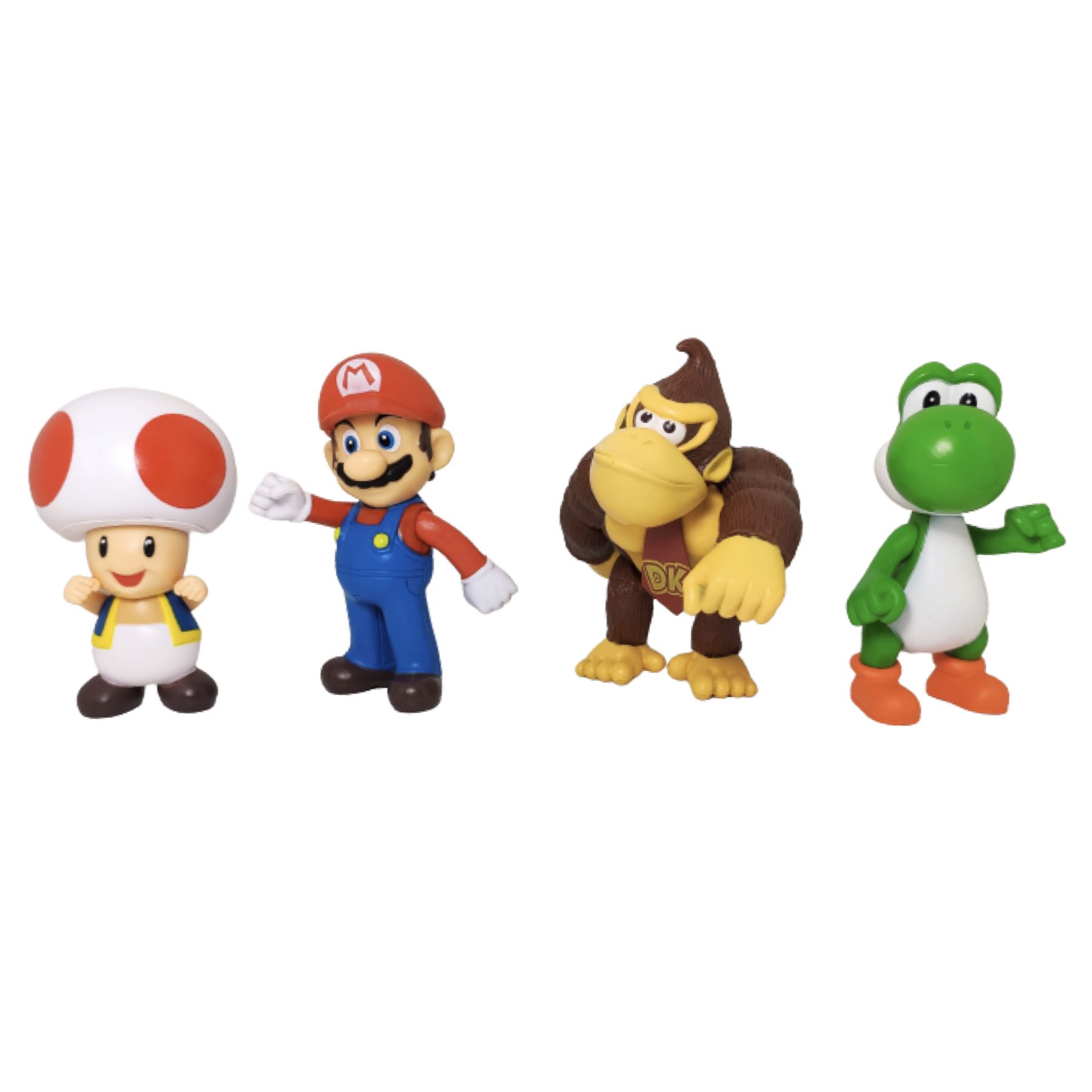 Set de Figuras Mario Bros 6pzs Juguetes Bowser Peach Yoshi Hongo Toad Donkey Kong Pack