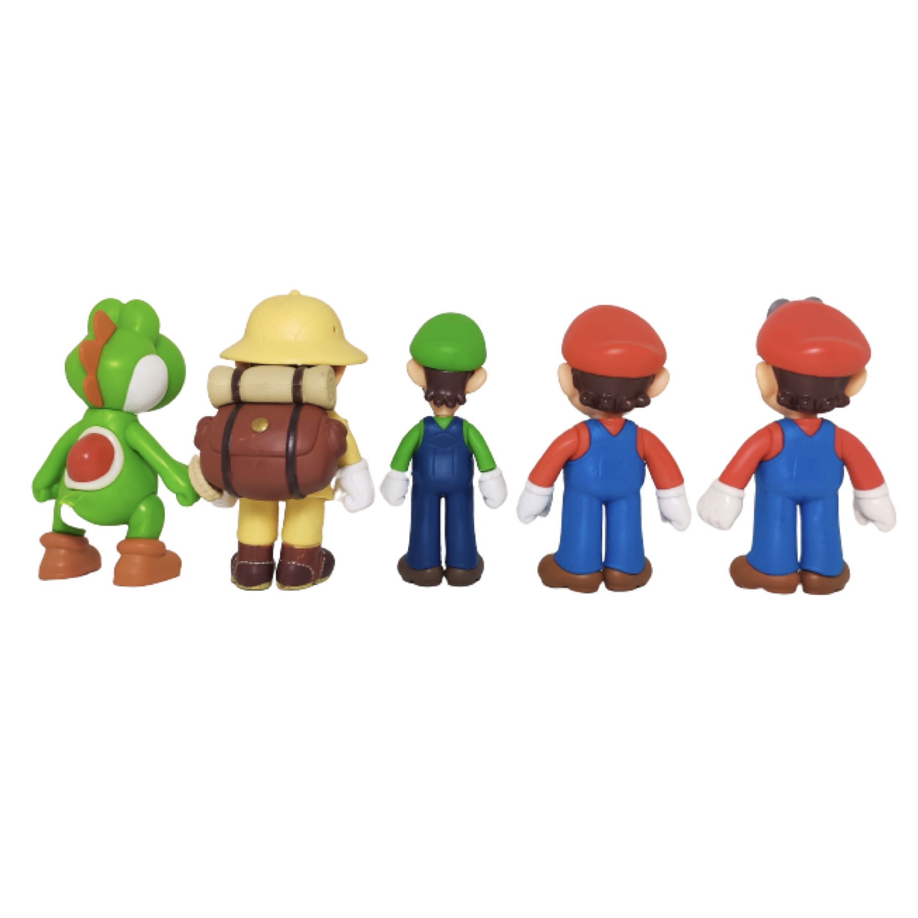 Set de Figuras Mario Bros 5pzs Juguetes Classic Cappy Luigi Yoshi Explorador Pack