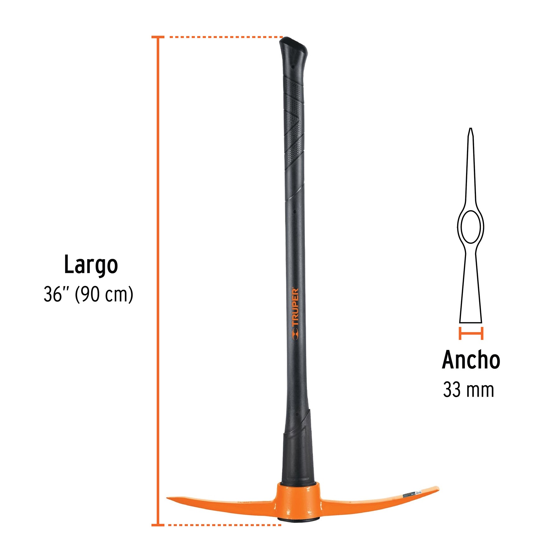 ZAPAPICO 5 LB CON MANGO DE 36", TRUPER 18646