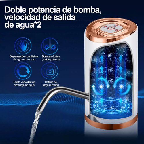 Dispensador Agua para garrafa Automático bateria larga duracion Bomba Carga  USB