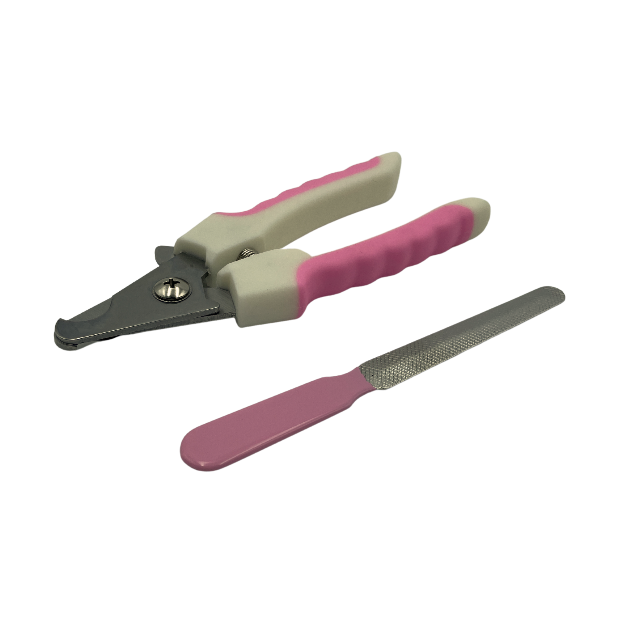 Kit Cortauñas Manual con Lima para Mascotas Rosa Unitalla