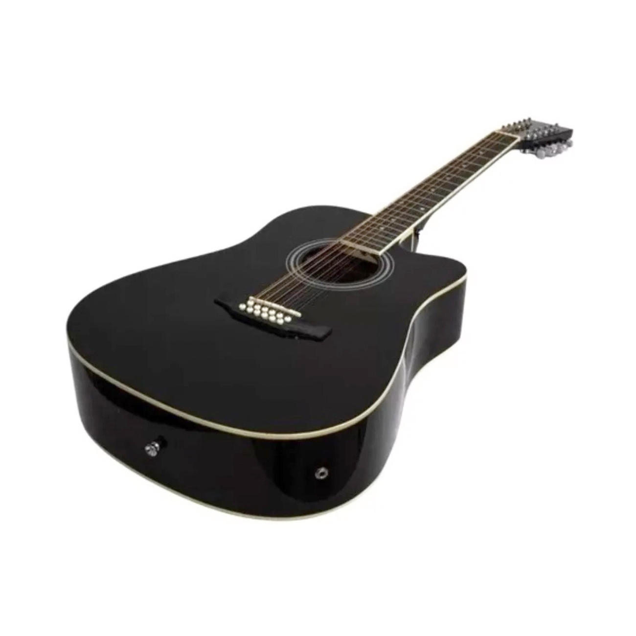 Docerola Electroacústica Segovia Texana Negro Brillante