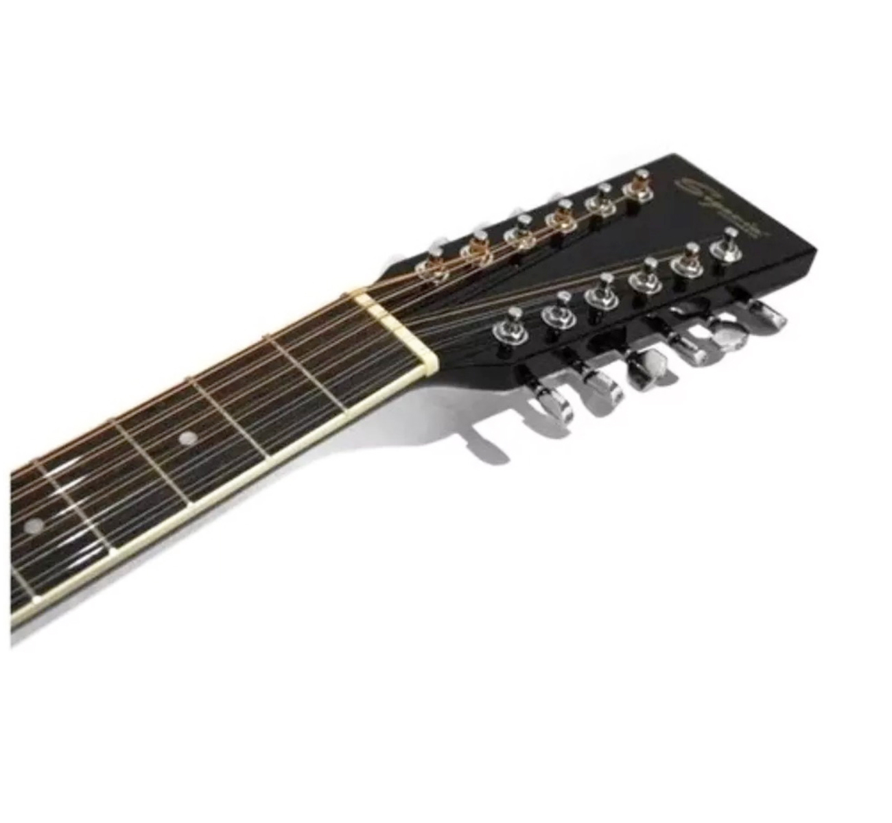 Docerola Electroacústica Segovia Texana Negro Brillante