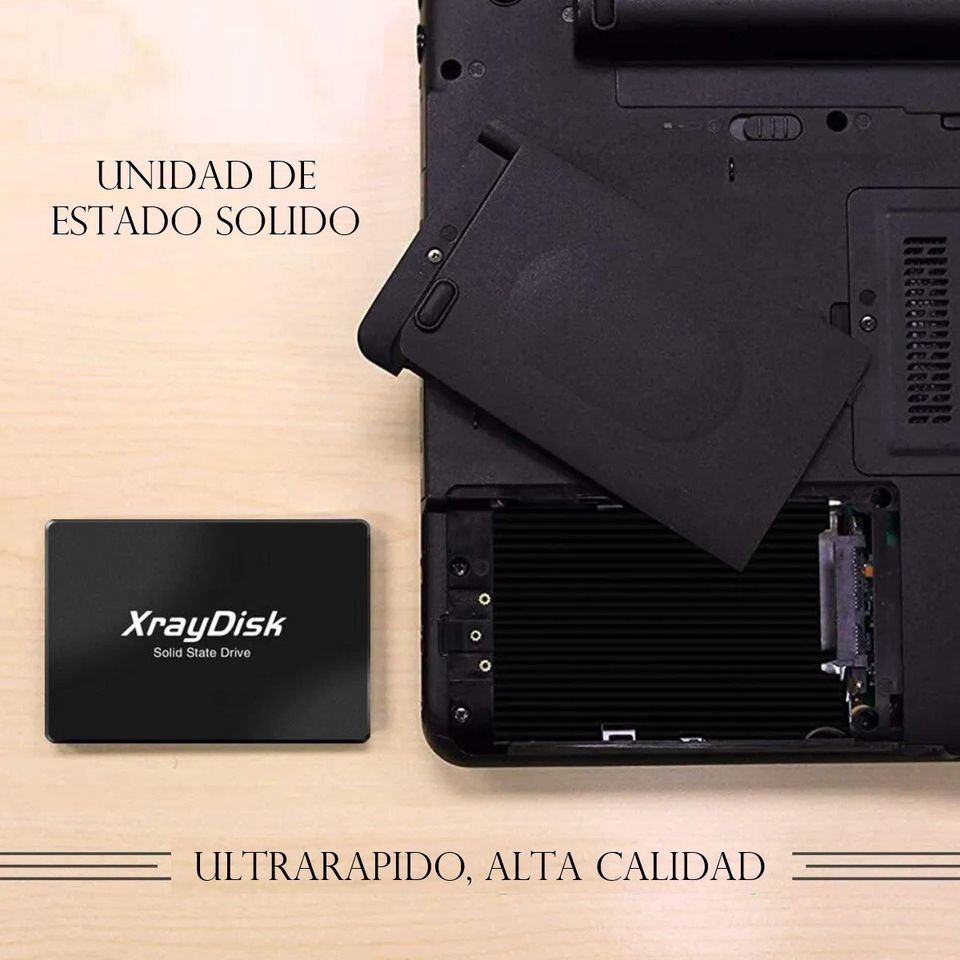 SSD unidad estado solido disco duro Sata3 480GB 2.5 disco interna negro pc laptop interno externo.