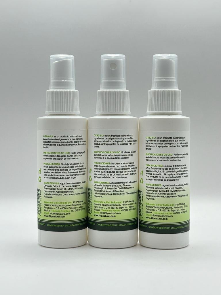 Citro-fly Spray Repelente De Insectos Filip Con Activos