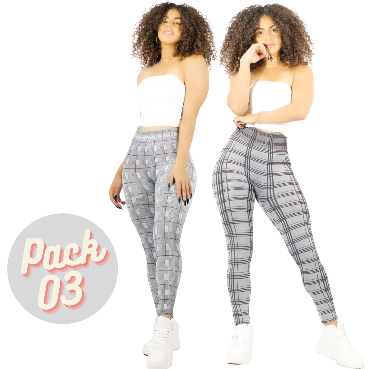 Set De 2 Mallas Deportivas O Casual Mujer Mallones Leggins