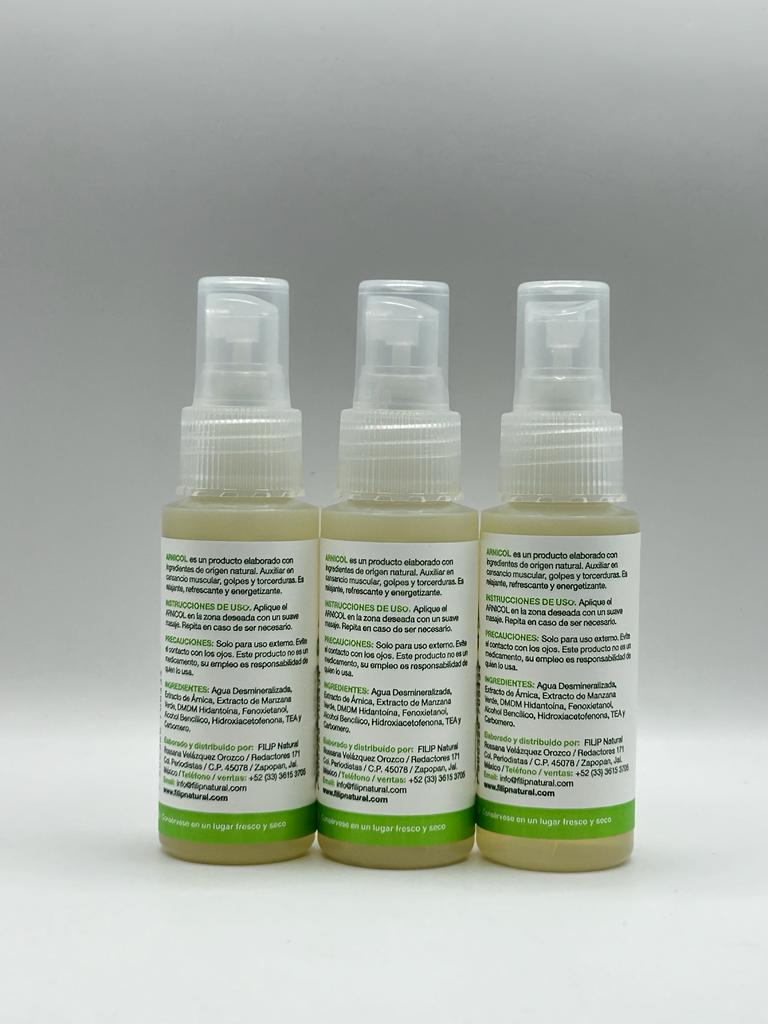 Arnicol - Spray Desinflamatorio De Árnica Y Manzana Filip (3 piezas)
