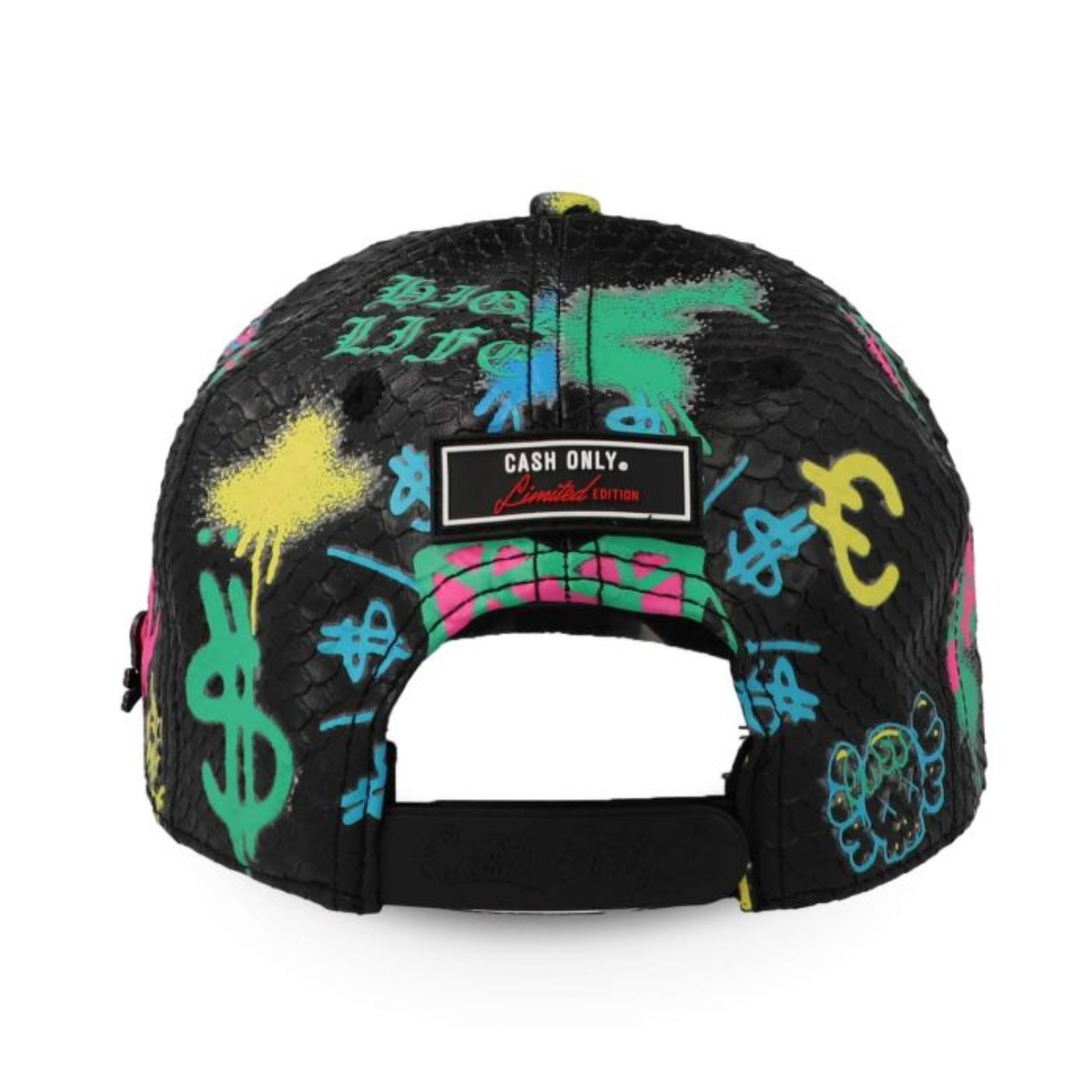 Gorra Cash Only Plana Calavera Grafitti CONGC-003 negro
