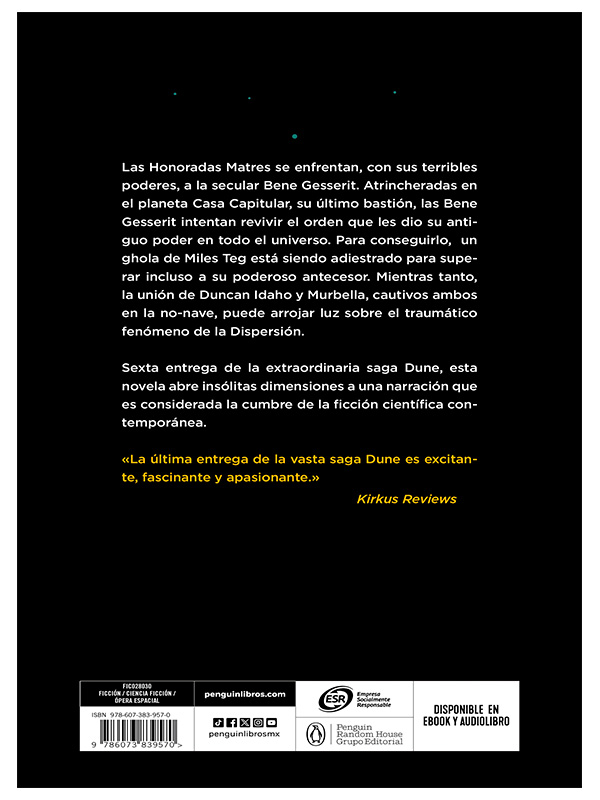 Libro Casa Capitular Las Cronicas de Dune 6 Autor Frank Herbert