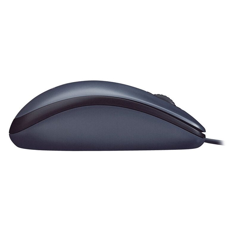 Mouse Logitech M90 con Cable USB, 3 Botones, Seguimiento Óptico, 1000 DPI, Ambidiestro, Compatible con PC, Mac, Laptop - Negro