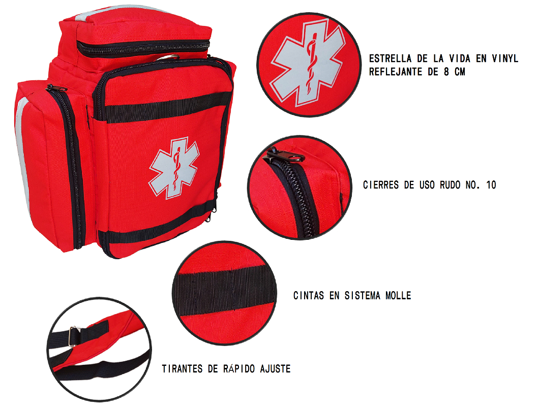 Mochila Botiquín Primeros Auxilios Backpack Fit